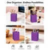 Luminzo Acrylic Desk Pen Holder, 3 x 3 x 4