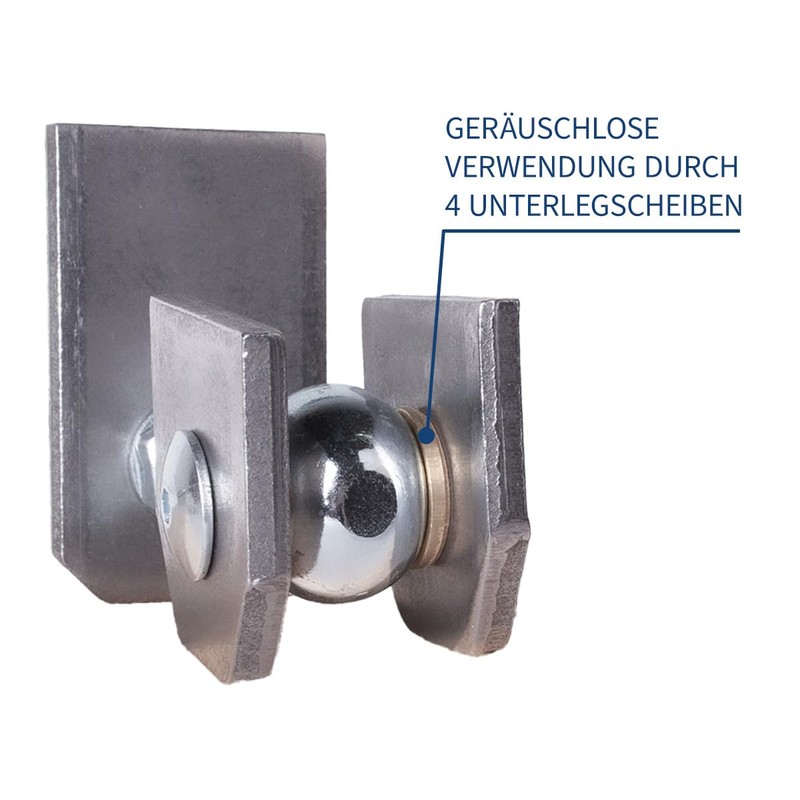 ATTAS Gate Hinge M12 | 180° Opening Hot-Dip Galvanised Screws,