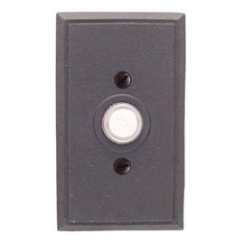 Emtek Wrought Steel Rectangular Lighted Doorbell Button