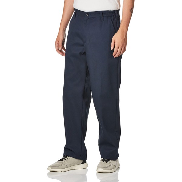 Red Kap Men's Elastic Insert Work Pant, Navy, 52W x
