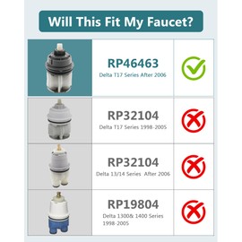 Replacement for Delta 17 Series Shower Trim Kit, Shower Cover Plate with Handle, Matte Black(Valve& Catridge Not Inclued)