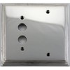 Classic Accents Deco Polished Nickel 2 Gang Wall Plate -
