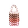 Abvokury YUSHINY Women Beaded Pearl Evening Bucket Handmade Bags with