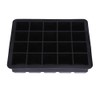Greensen Bandeja Cubitos Silicona 20 Cavidades Negro 15x12x3cm