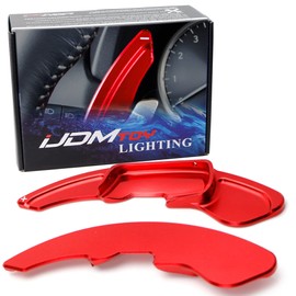 iJDMTOY Sports Red CNC Billet Aluminum Large Paddle Extensions Compatible with 2013-2015 Lexus GS350 GS460 GS450h