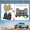 runfider Front Truck Seat Cover for Dodge Ram Quad Cab