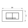 Wisa Kantos Push Plate Glossy White for Wisa XT