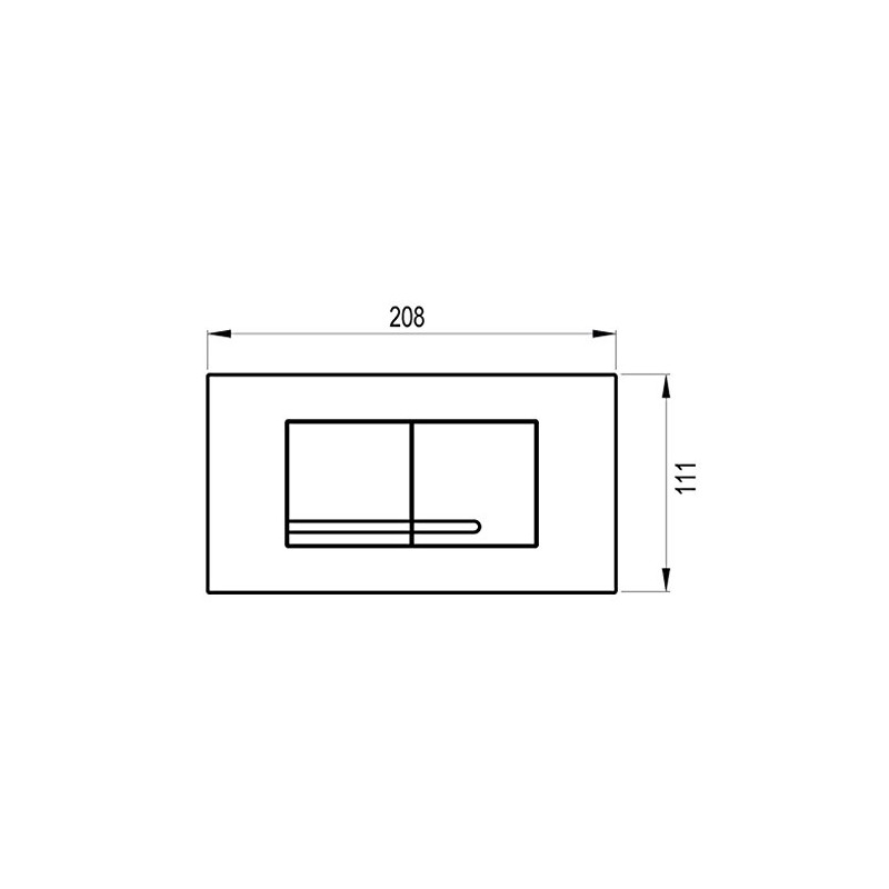 Wisa Kantos Push Plate Glossy White for Wisa XT