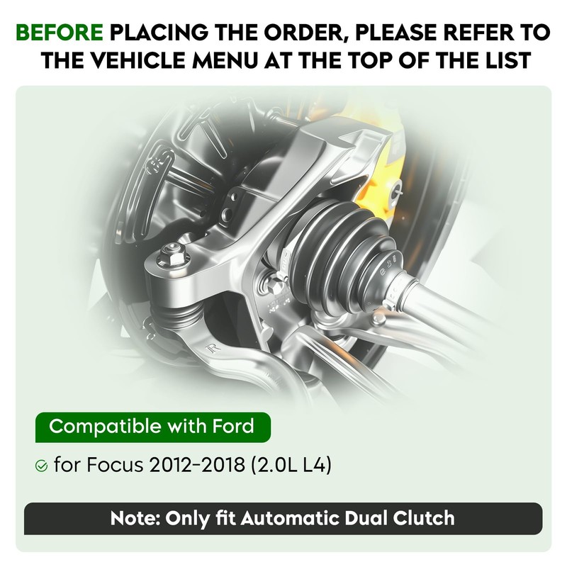 Front Left Driver Side CV Axle Shaft Assembly Fits for