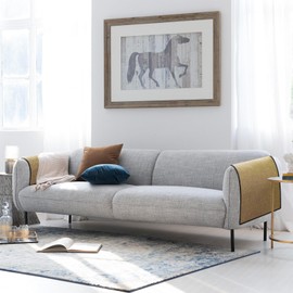 Ntomtuex Line Sofa Armrest Cover, 2 Piece for Chiar Arm Cover Protector with Slip Cover, Armchair Slipcovers for Pets, Dogs, Cats, Champagne