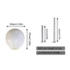 UULU 6Pcs White Ceramic Knobs Round Drawer Pulls Vintage Spherical