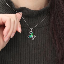Butterfly Pendant Necklace - Woman 925 Sterling Silver Elegant Animal Butterflies May Birthstone Green Crystal Necklace Jewelry Christmas Birthday Gift for Wife Mother DP0375G