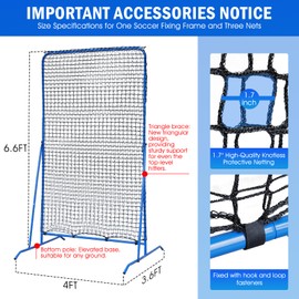 Baseball Softball Pitching Screens, Pitcher Protection Net & Pitching Net with 9 Hole Target Pockets Strike Zone, Quick Setup I Screen for Batting, Hitting and Throwing Go Sports Net