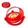 2 in 1 Microwave Splatter Cover for Food with Anti-scald