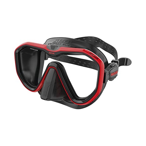 SEAC Appeal Diving Mask, Color: Red
