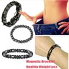 THUNARAZ 4Pcs Hematite Bracelet for Men Women Bangle Bracelet Magnetic