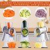 Cheese Grater, Manual Drum Grater with 3 Removable Drum Blades,