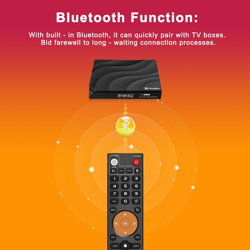 V3 Plus/Pro Voice Remote Control Compatible for Vseebox V5 Pro
