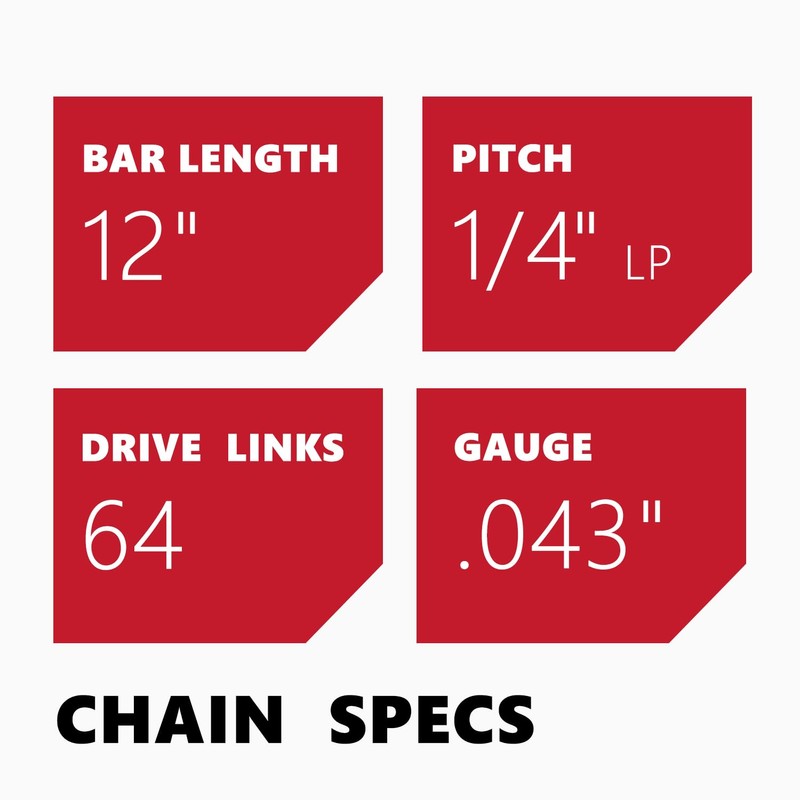 KAKEI 12 Inch Pole Saw Chain for Stihl 1/4" Pitch