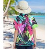 uideazone 80s 90s Shirts for Boys Size 11-12 Tropical Hawaiian
