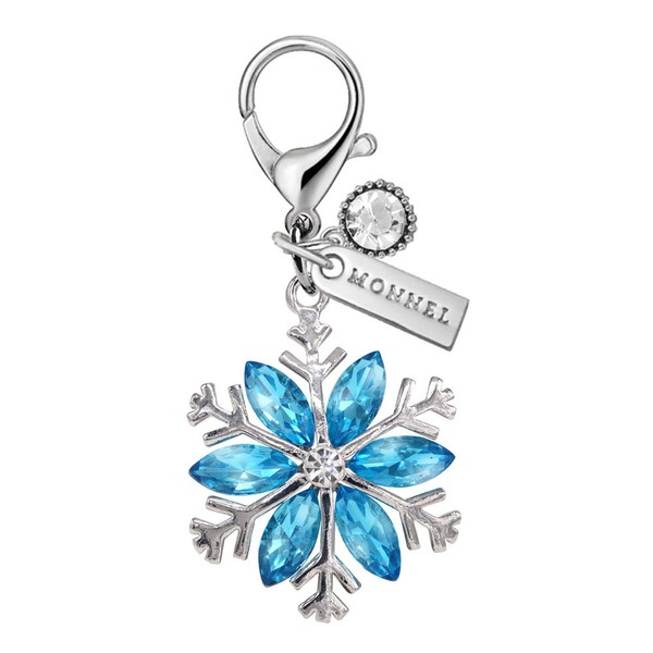 Monnel MC125-E Colgante de cristal con cierre de copo de