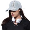 Unisex Ripped Distressed Denim Baseball Cap Trucker Hat Adjustable