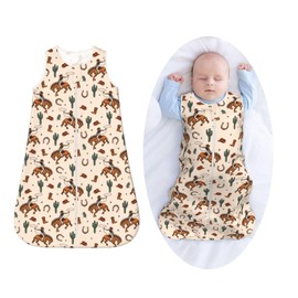 Figtihw Western Baby Sleep Sack Toddler Wear Blanket Soft Sleeping Bag For Infant Unisex Girls Boys Medium