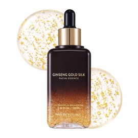 Nature Republic Nature Republic Ginseng Gold Silk Facial Ampoule, Hydrating Glow moisturizer for face, Niacinamide & Silk Amino Acid, Royal Jelly Extract, Korean Skin Care for All Skin Types 100 ml / 3.38 Fl. oz