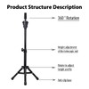 Dansee Mini Adjustable (36-55cm) Training Head Tripod Stand Holder Mannequin