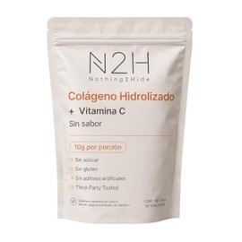 N2h Colágeno Hidrolizado Bovino Vitamina 500 Porciones Sabor Péptidos Colageno Tipo Iii Piel Cabello Uñas Maltodextrina Azúcar Gluten Third Party