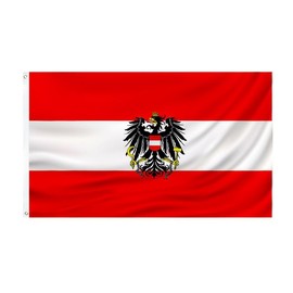 Austrian Eagle flag Austrian flag 3x5ft -90x150cm Polyester outdoor indoor Canvas Header and Double Stitched with two Brass Grommets Austria