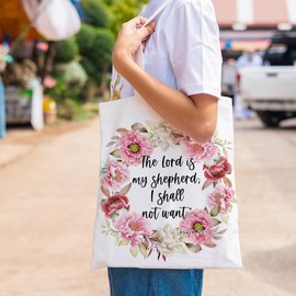 Christian Gifts for Women Inspirational Gifts Tote Bag for Women, Sunflower Beach Bag Grocery Shopping Bag for Therapist Mom Appreciation Christmas Birthday, Religious Bible Verse Canvas Tote Bag