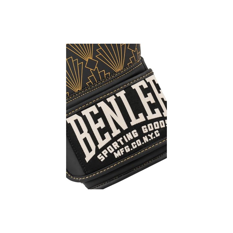 Benlee Manford Faux Leather Boxing Gloves Black/Gold 12 oz