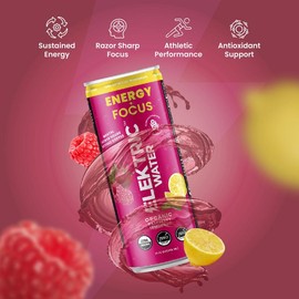 ElektricWater - Healthiest Energy Drink! Organic, 0 Calories - Flavour: Rasberry Lemonade