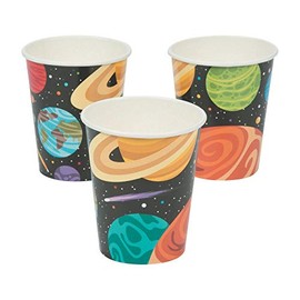 Fun Express Outer Space Party Paper Cups - 8 Piece Pack