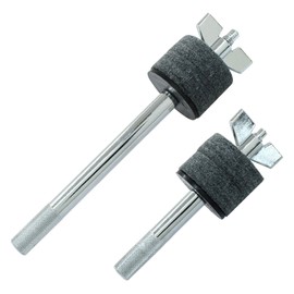 Zorfeter 1 Pair 8mm Thread Cymbal Stacker Set，4 inch and 5.7 inch Cymbal Stacker，Percussion Instrument Accessories Wing Nut Black