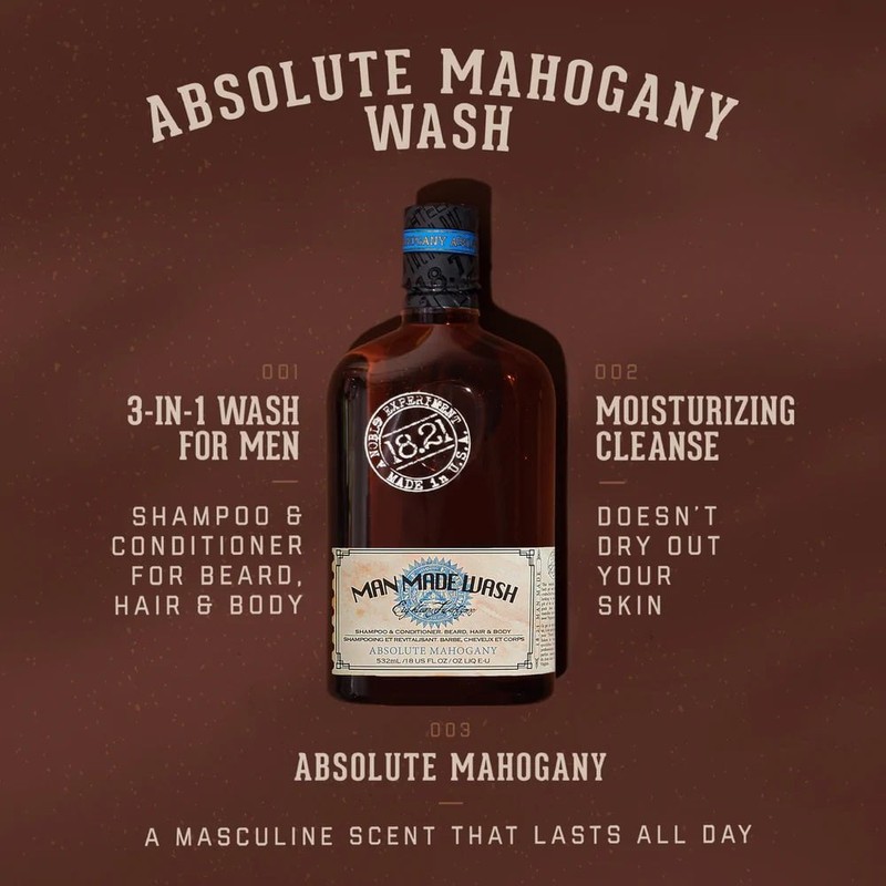 18.21 Man Made Conditioning Shampoo and Body Wash - Absolute