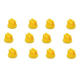 Pack of 12 - TeeJet Flat Spray Tips Yellow 80° Polymer 0.20 GPM @ 40 PSI Farmer Bob's Parts TP8002VP