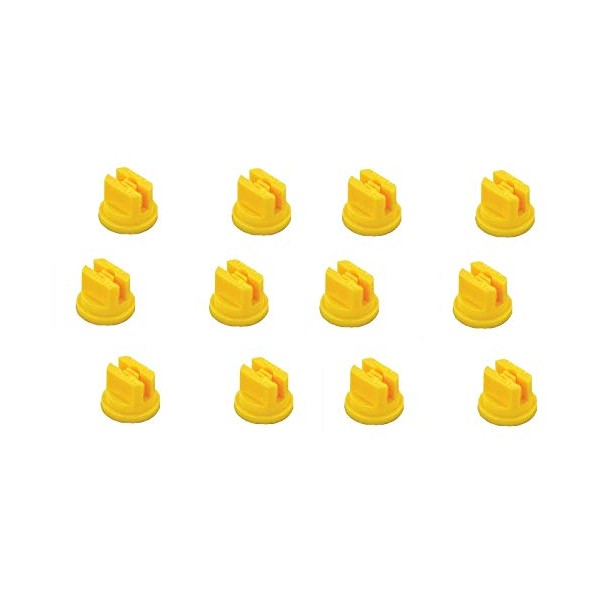 Pack of 12 - TeeJet Flat Spray Tips Yellow 80°