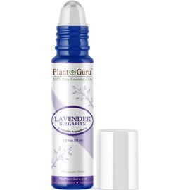 Lavender Essential Oil Roll On 10 ml. 100% Pure Natural Pre-Diluted Therapeutic Grade for Skin, Body and Hair Growth, Great for Aromatherapy Relaxation and Calming.