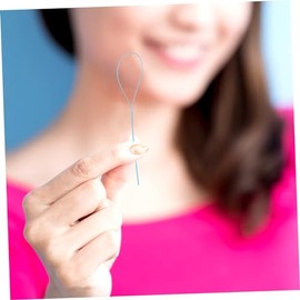 Baluue 150 Piezas hilo limpieza bucal flosser roscadores retenedor enhebradores palillos dientes seda floja hilo nailon para corsé accesorios nylon