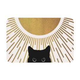 Diatomaceous Earth Bath Mat - Non-Slip Quick-Dry Bathroom Rug with Stylish Prints, Eco-Friendly Absorbent Floor Mat for Shower, Poolside(Vibrant Designs, 15.7 X 23.6Inch)