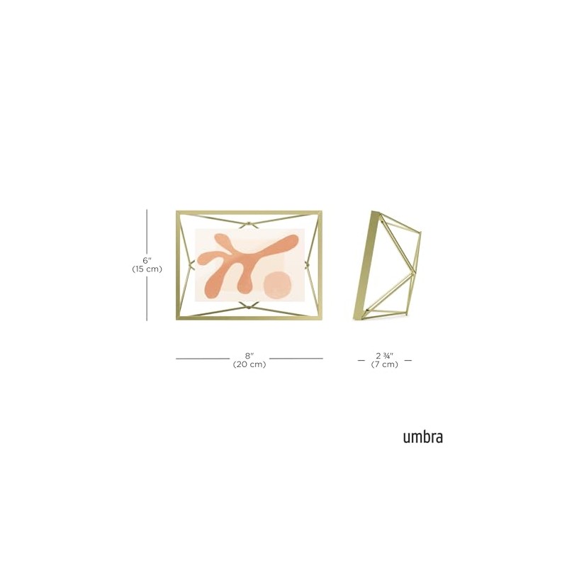Prisma Marco de fotos, Mattgold, 10.16 cm x 15.2 cm
