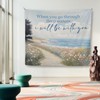 Mcehtle Coastal Ocean Christian Tapestry, Bible Verse Wall Tapestries, Isaiah