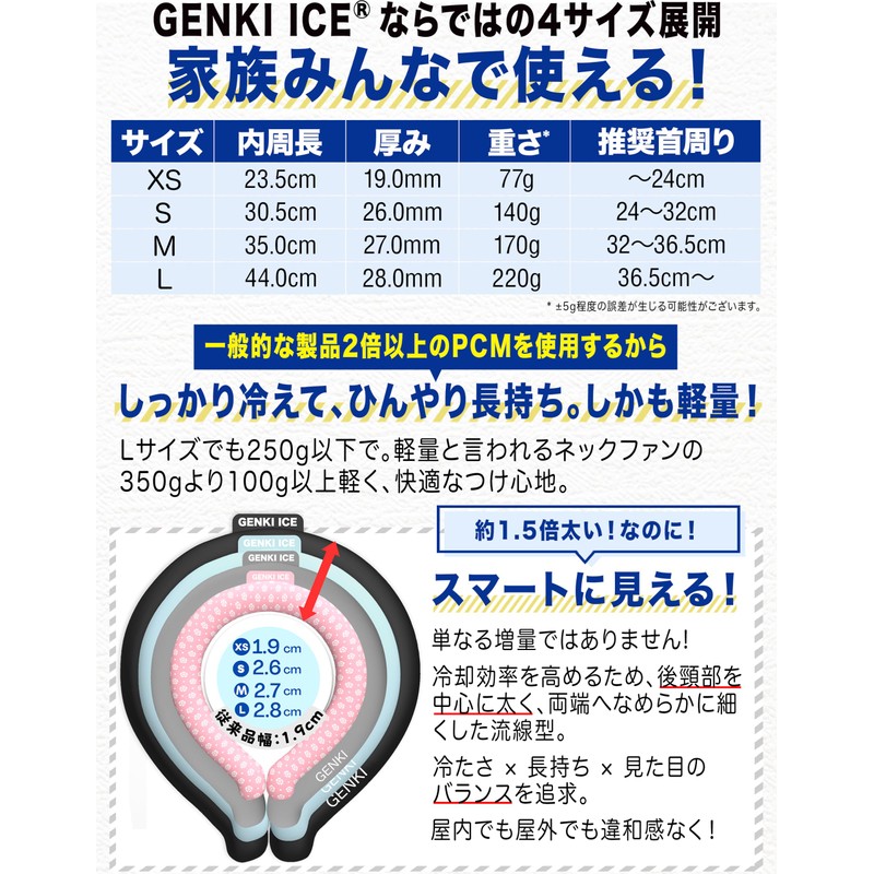 Genki Ice Neck Cooler, 2024 Increased Double-Sided Color, Large Evolution!