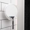 Luxo Shaving Mirror, Shower Mirror with a Razor Holder for