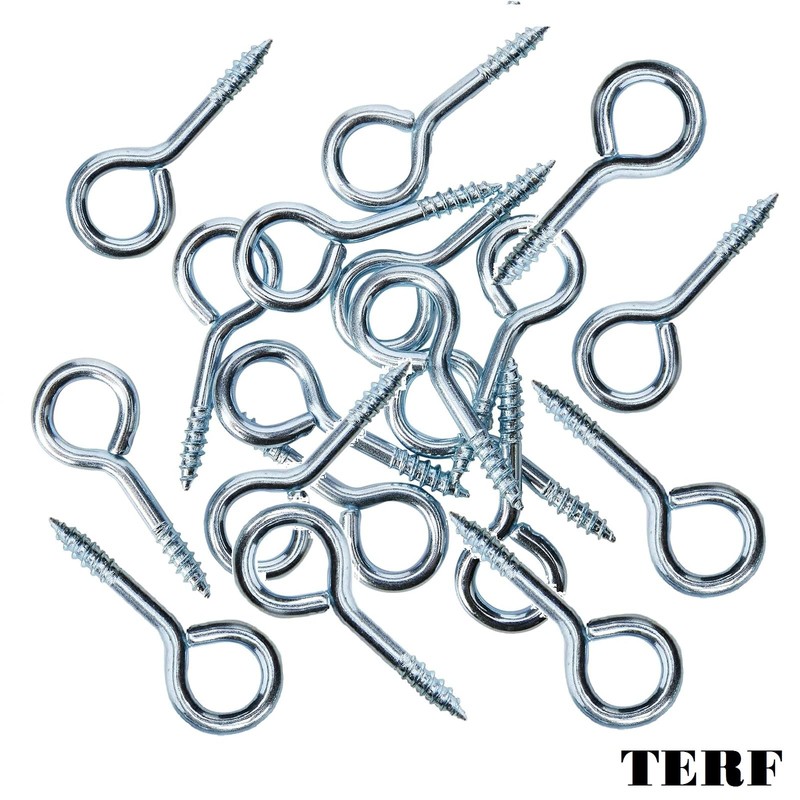 TERF® 45mm Eye Screw Hooks 45mm (1.77 inch) Ring Shape