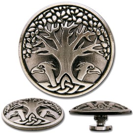 Hoppe & Masztalerz Celtic Concho Decorative Screw Rivets Screw Back Concho Celtic Tree of Life No. 2 Pack of 6