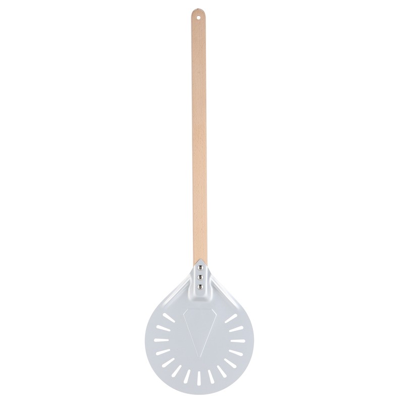 Pizza Shovel with 60cm Removable Wood Handle NonSlip Round Pizza