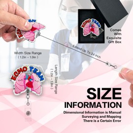 Ecmo Team,Lungs Heart Badge Reel,Funny Badge Reel for Cardiac Care with Alligator Clip,Gifts for CVICU Cardiac Care Unit Heart Failure Care Unit Ecmo Crew, Ecmo Specialist Badge Accessories